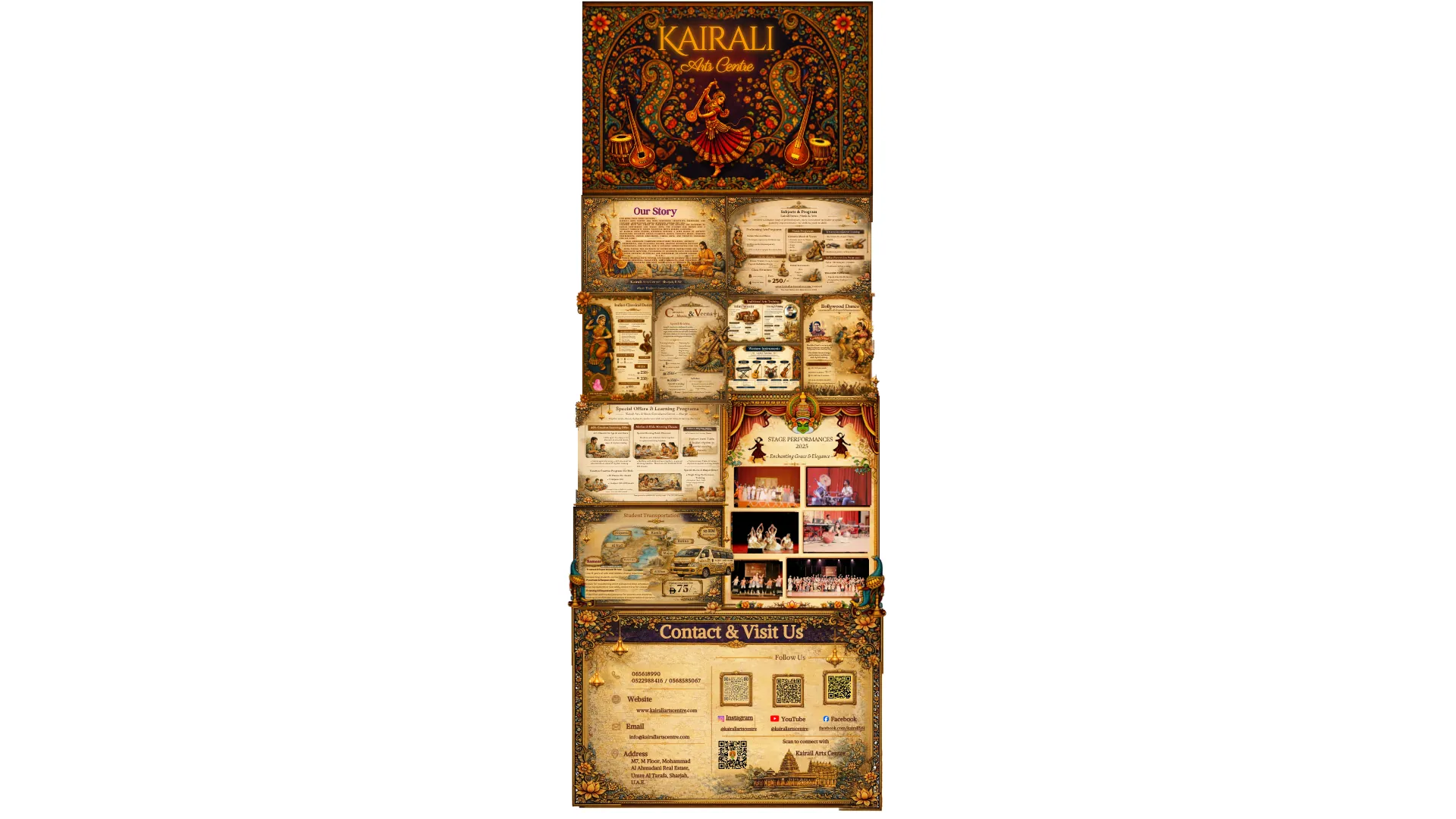 Kairali Arts Centre — Full Program Catalog: classes, faculty, pricing and contact