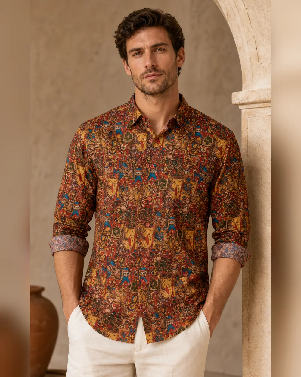 Kalamkari Story heritage shirt