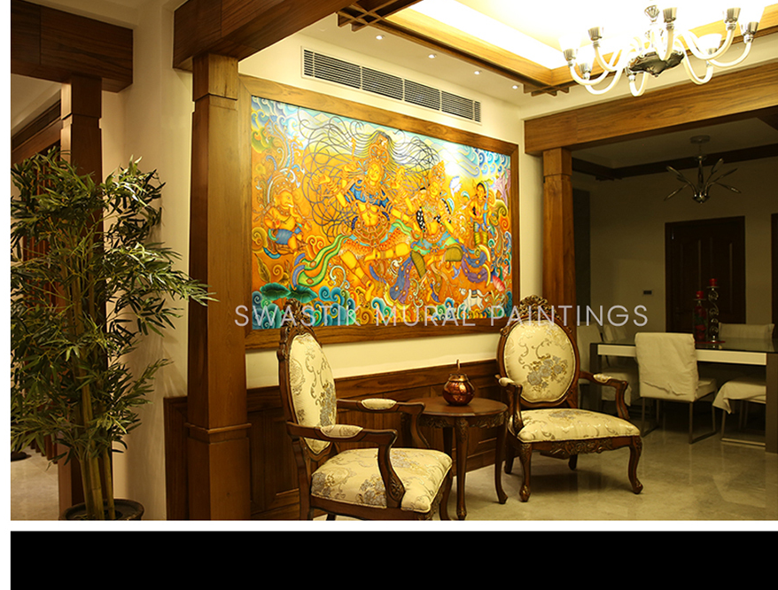 Residential dining room mural