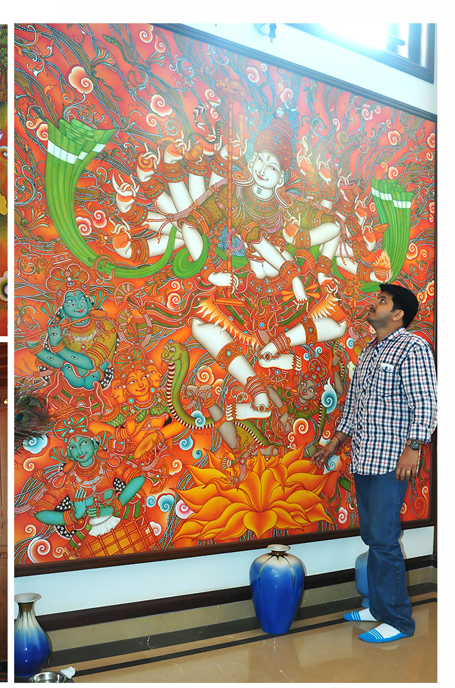 Maha Shiva Wall Installation by Hariharan Swastik