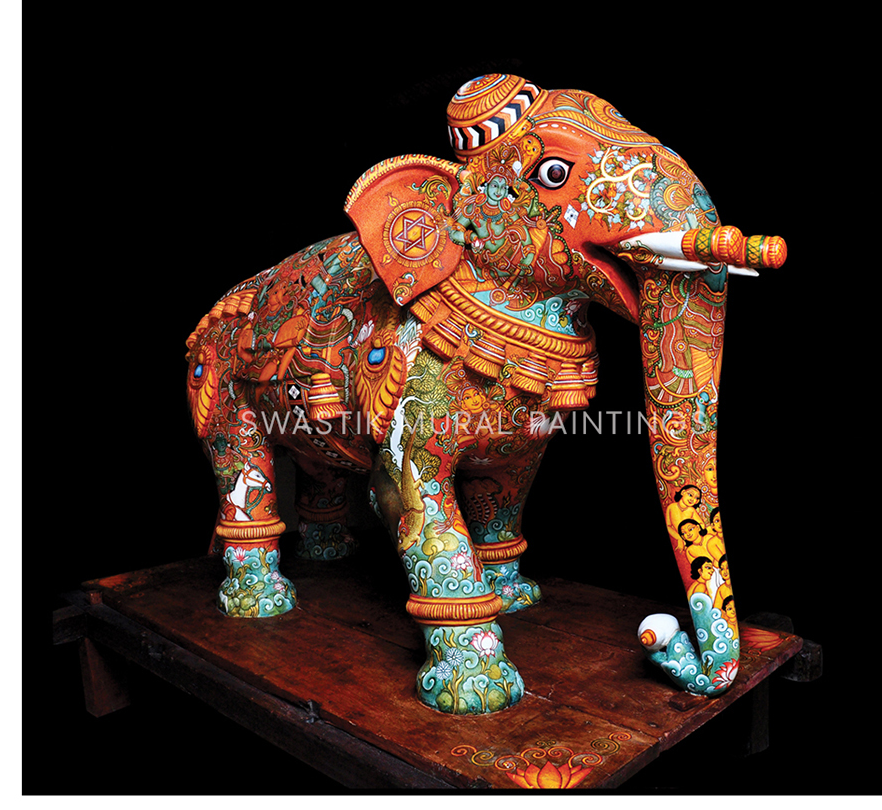 Panchavarna Elephant Relic Close-up