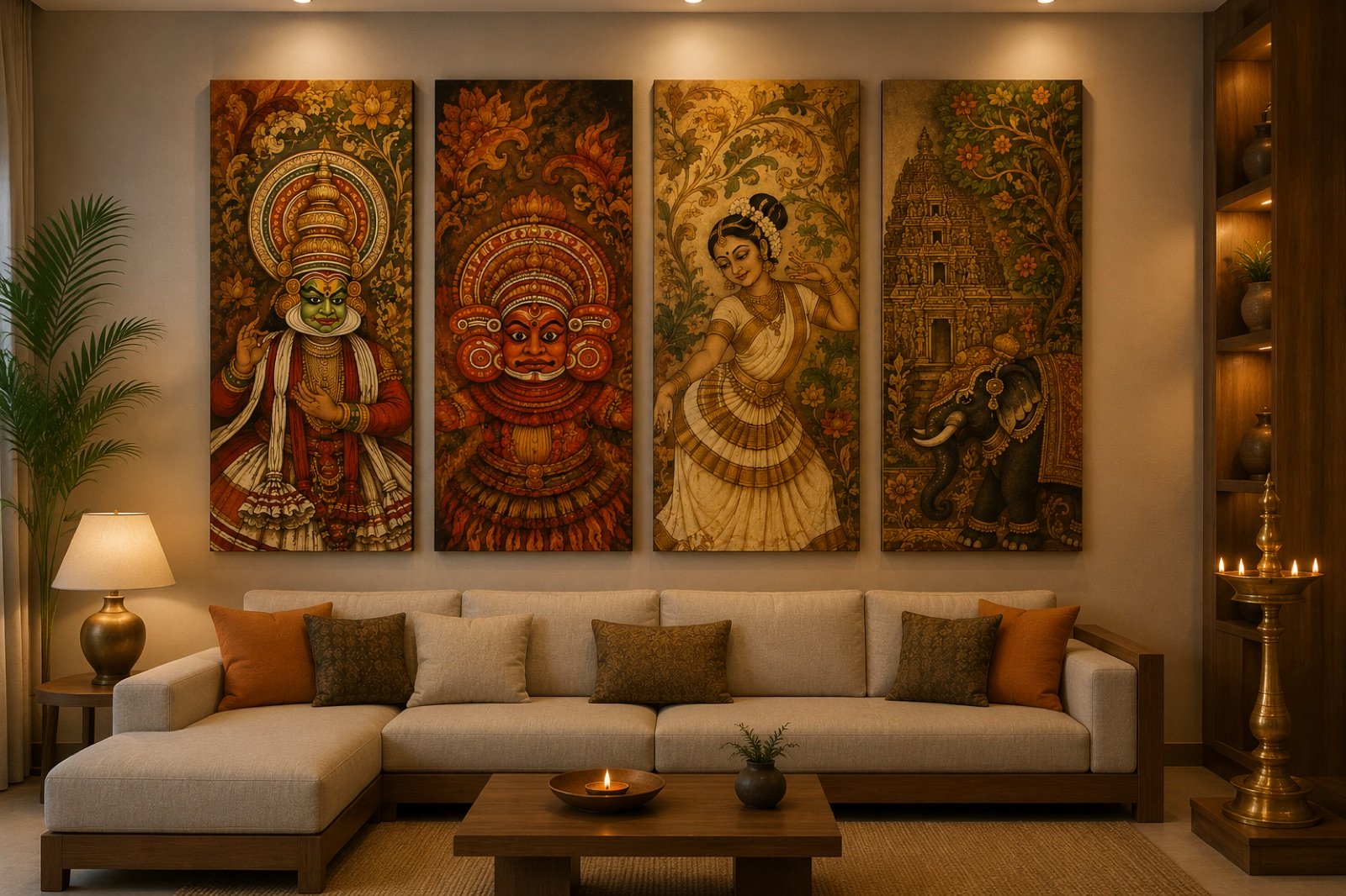 Kerala heritage acoustic art panel